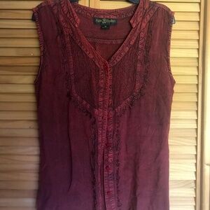 Agan traders renaissance medieval button up tank top